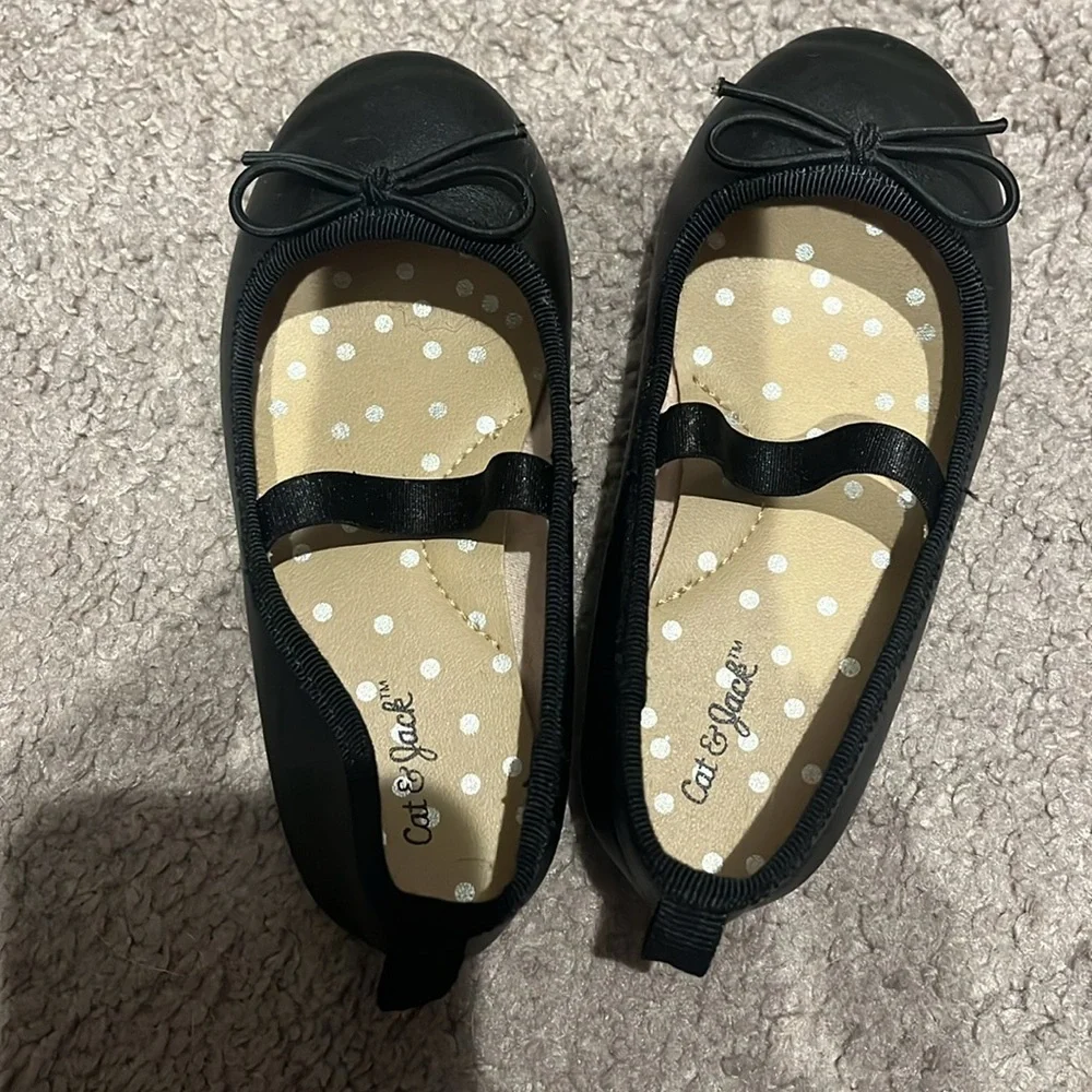 Black Kids Ballet Flats